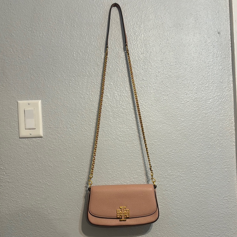 Tory Burch Britten Convertible Crossbody Bag with Gold Chain - Picture 2 of 8